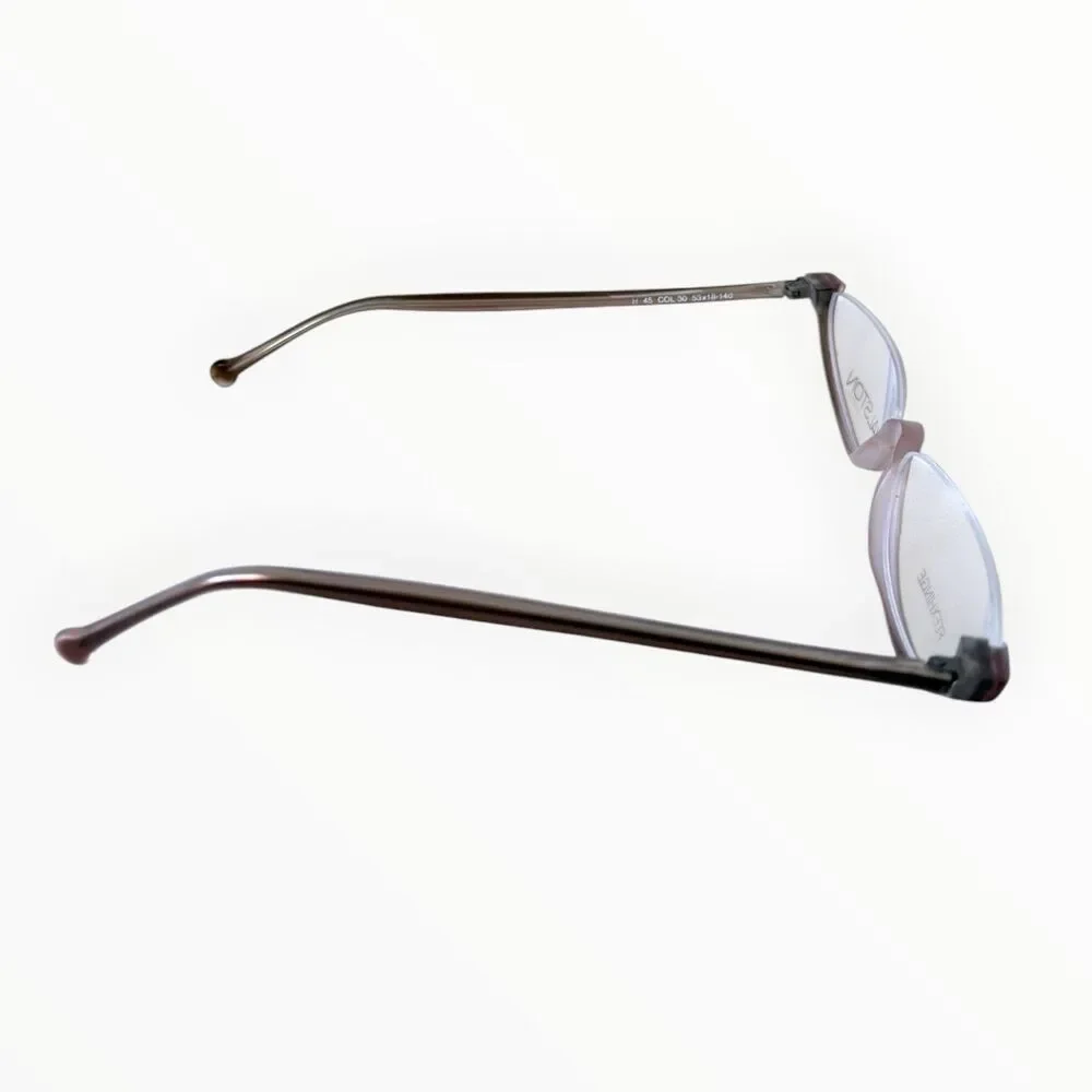 Vintage 80s Halston H45 Half-Moon/Cat-Eye Reading Glasses Frame | New Old Stock